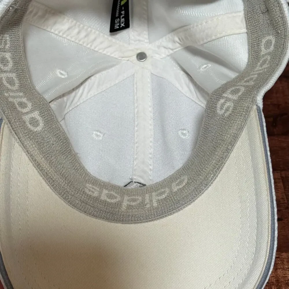 Adidas White Climalite Hat small/ Medium